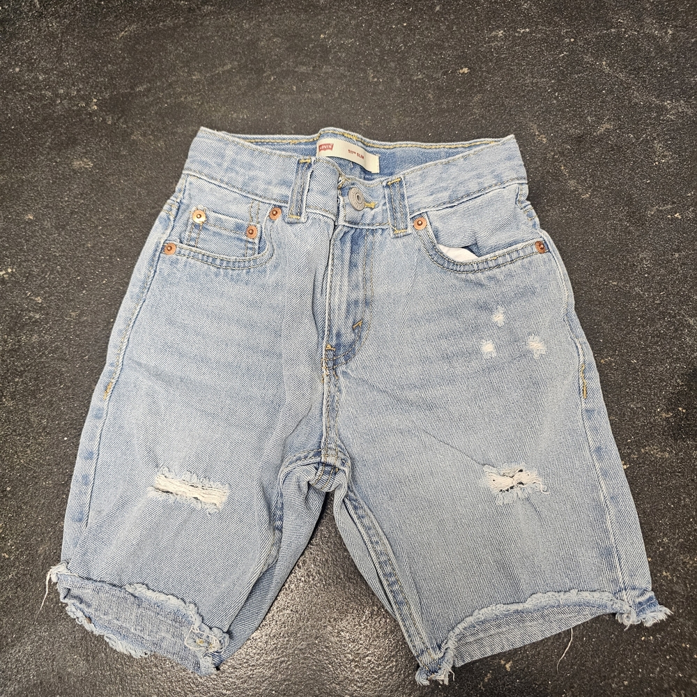 Boys Levi's 511 Distressed Shorts
